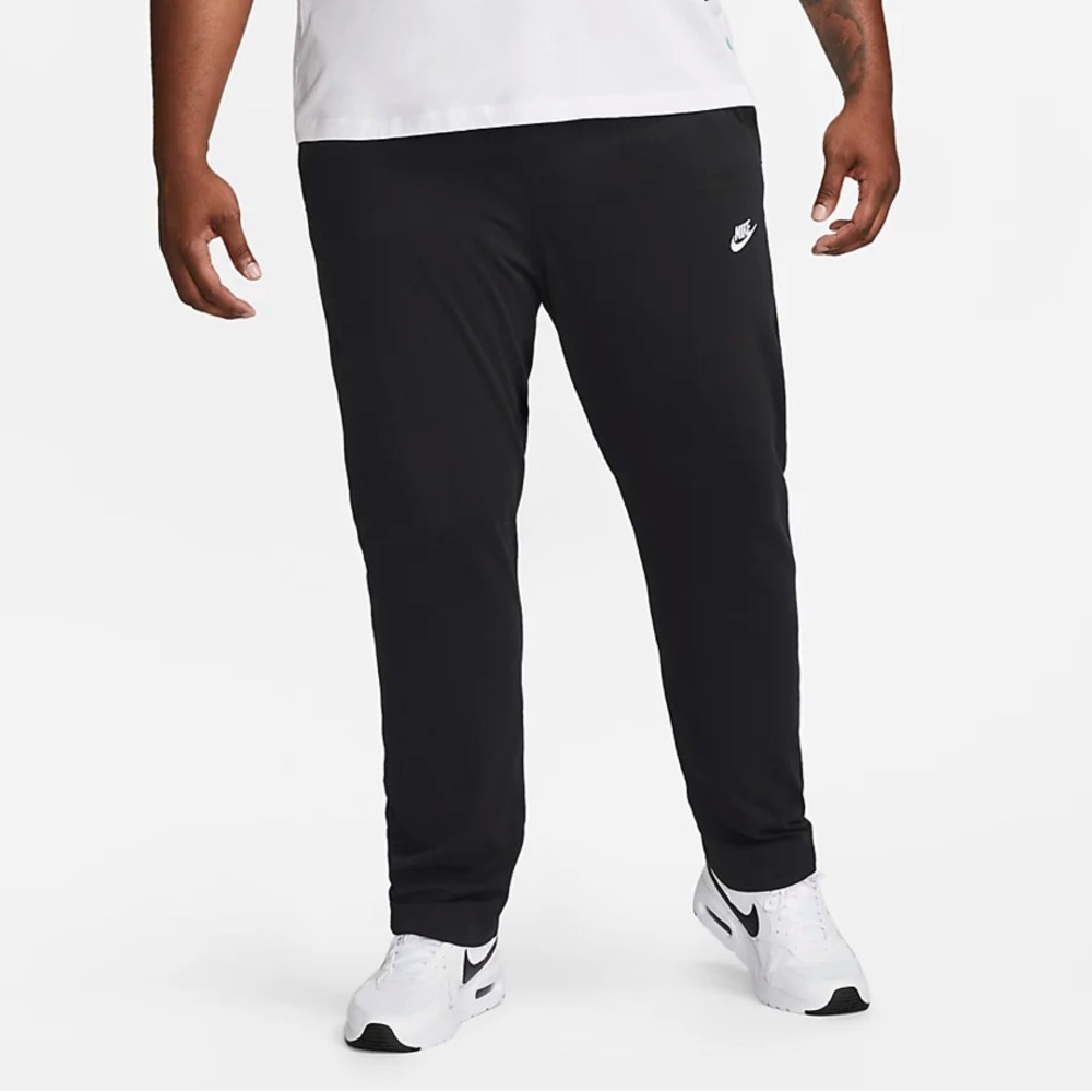 Nike Men's Sportswear Club Open Hem Fleece Sweatpants Black Pants XL  804395